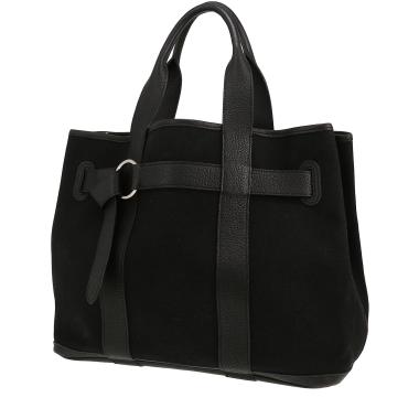 Borsa Hermès  Petite Ceinture in tela nera e pelle nera
