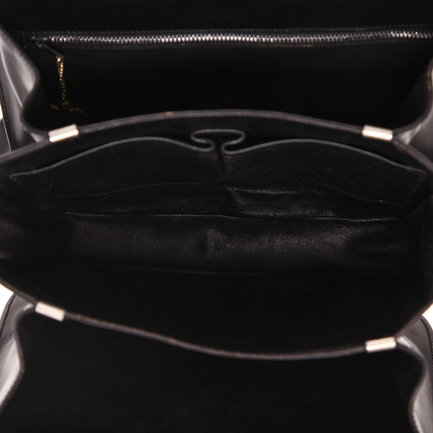 Sac porté épaule ou main Celine  Vintage en cuir noir - Detail D3