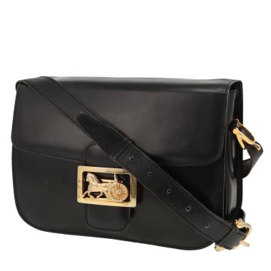 Sac porté épaule ou main Celine  Vintage en cuir noir