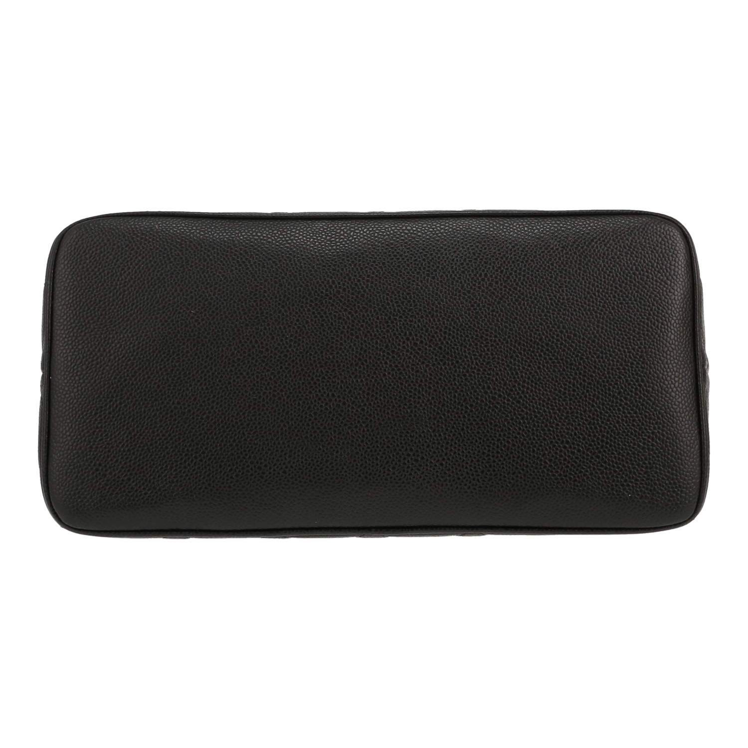 Sac à main Chanel  Medaillon en cuir grainé noir - Detail D1