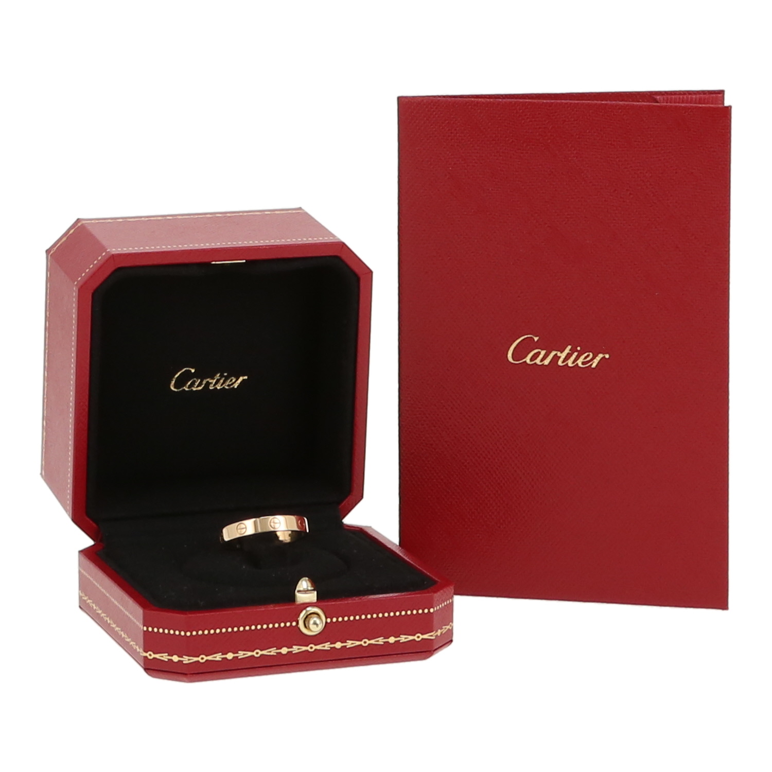 Sortija Cartier Love modelo pequeño de oro amarillo - Detail D2