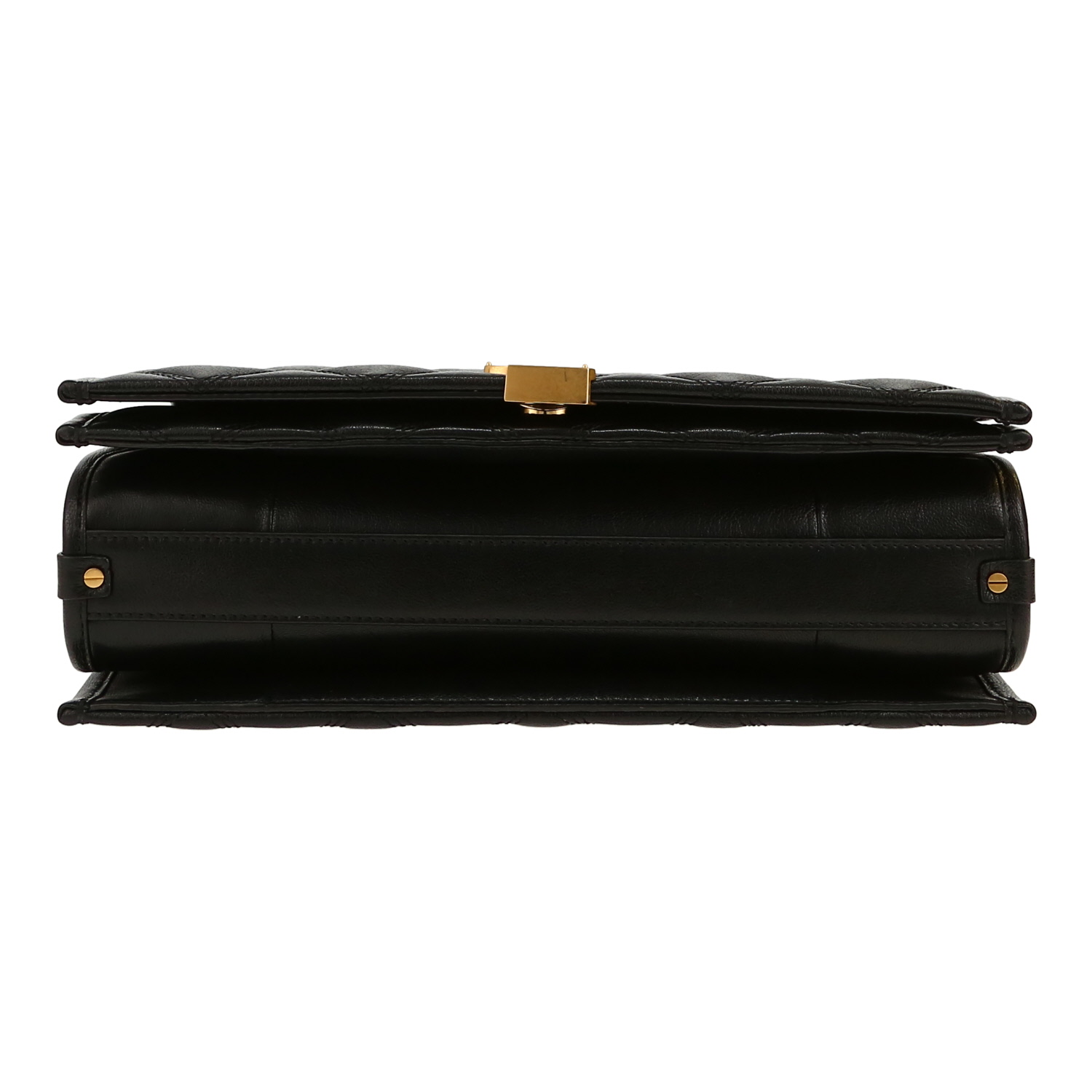 Sac à main Saint Laurent  Becky en cuir matelassé noir - Detail D1