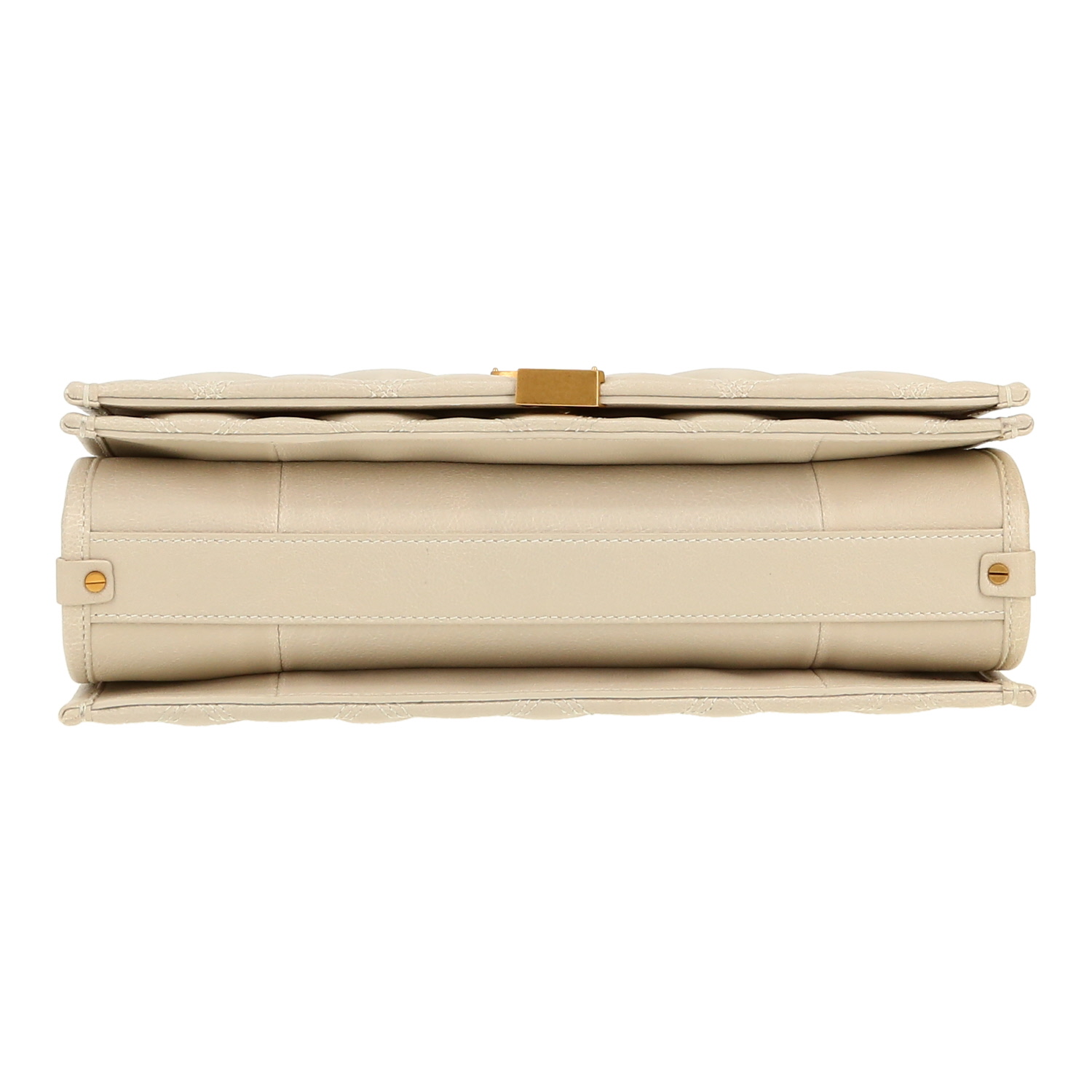 Borsa Saint Laurent  Becky in pelle trapuntata bianca - Detail D1