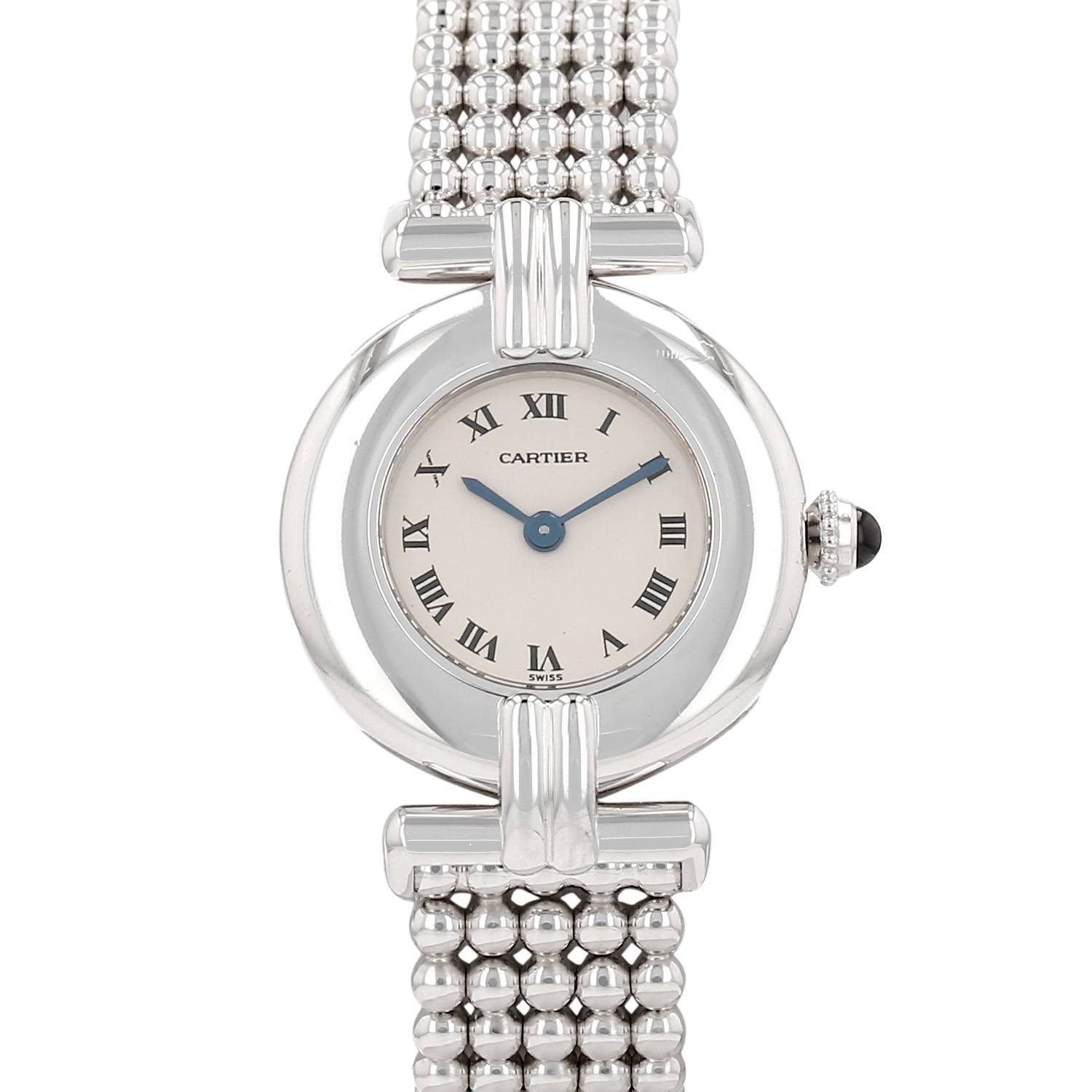 Montre Cartier Colisee en or blanc Ref: Cartier - 1981 Vers 1996 Montre Cartier Colisee en or blanc Ref: Cartier - 1981 Vers 1996
