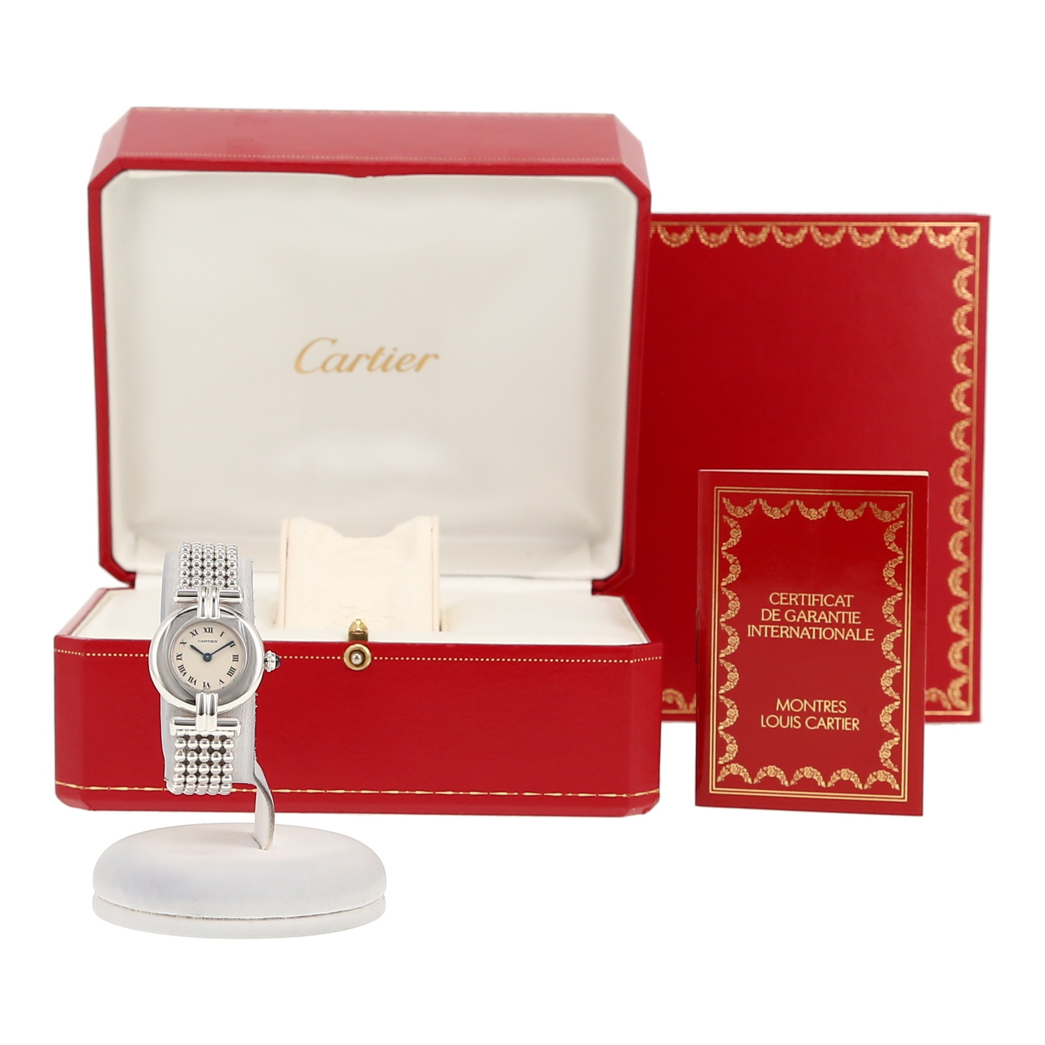 Montre Cartier Colisee en or blanc Ref: Cartier - 1981  Vers 1996