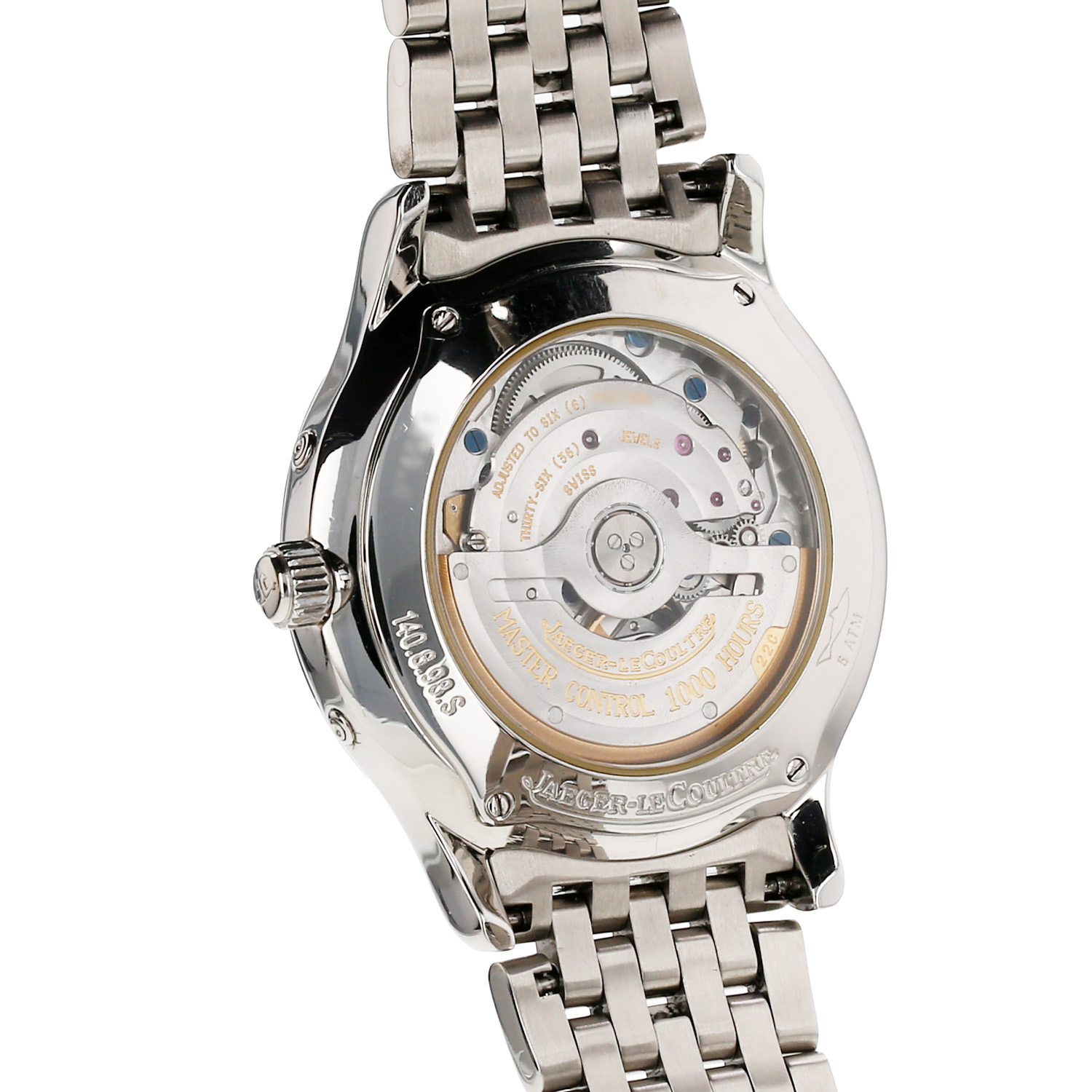 Orologio Jaeger-LeCoultre Master Control Calendar in acciaio Ref: Jaeger Lecoultre - 140.8.98.S  Circa 2000 - Detail D3