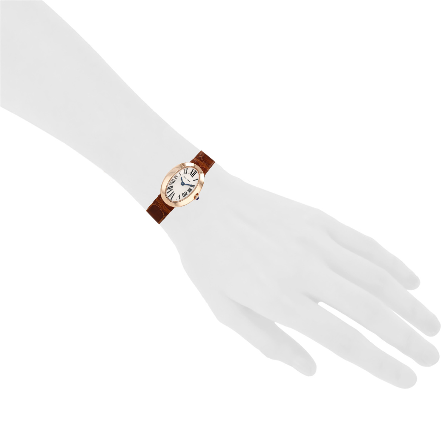 Montre Cartier Mini Baignoire en or rose Ref: Cartier - 3099  Vers 2000 - Detail D1