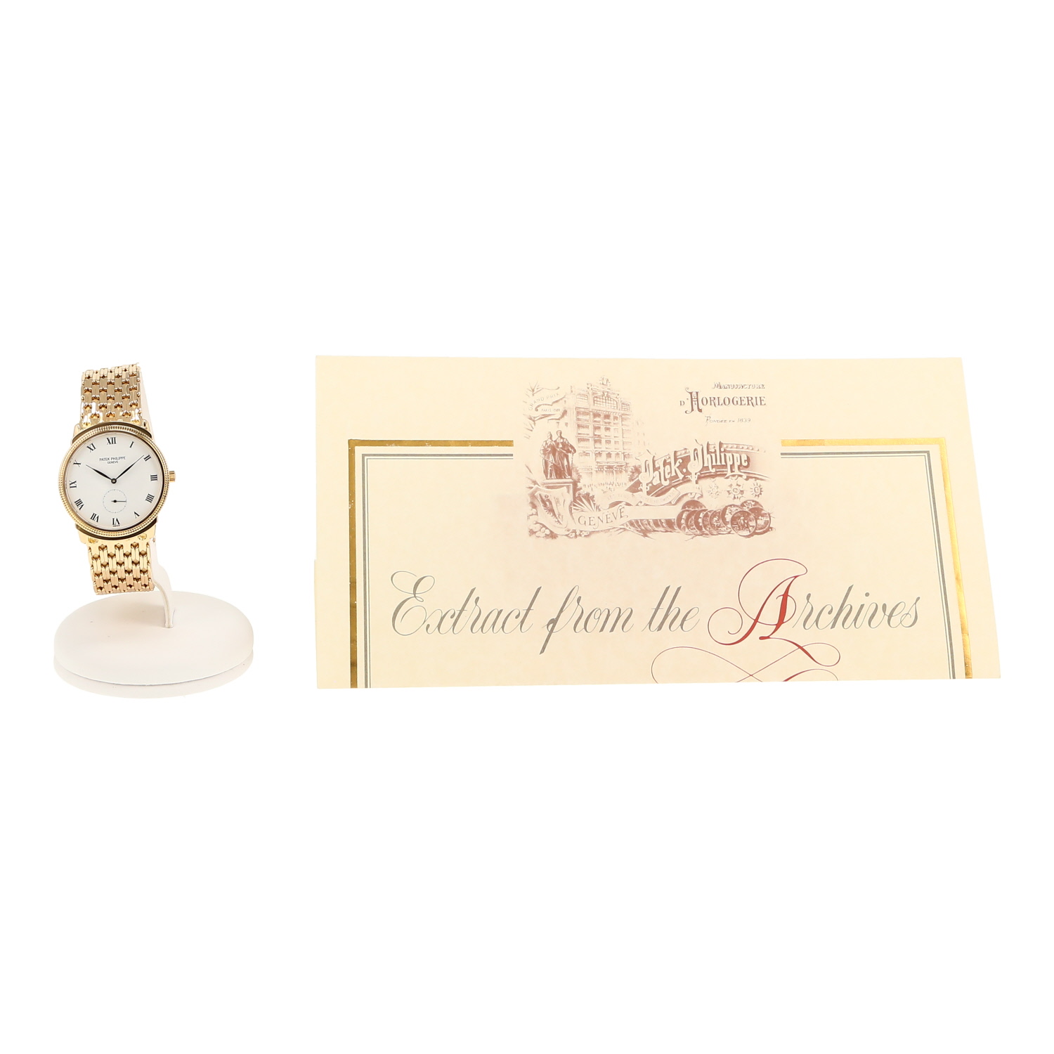 Patek Philippe Calatrava  in yellow gold Ref: Patek Philippe - 3919/20  Circa 1993