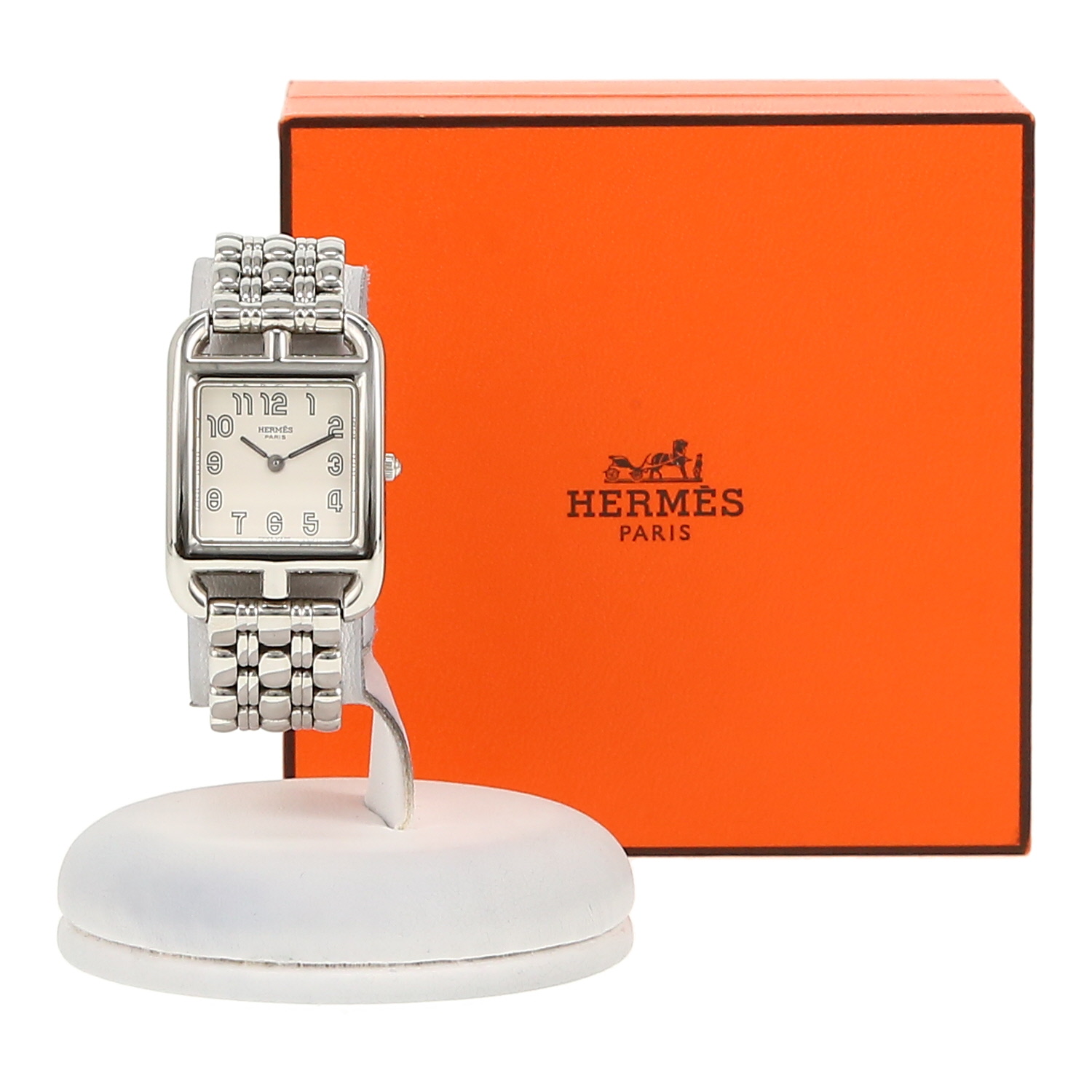 Hermès Cape Cod  in stainless steel Ref: Hermes - CC1.210  Circa 2010
