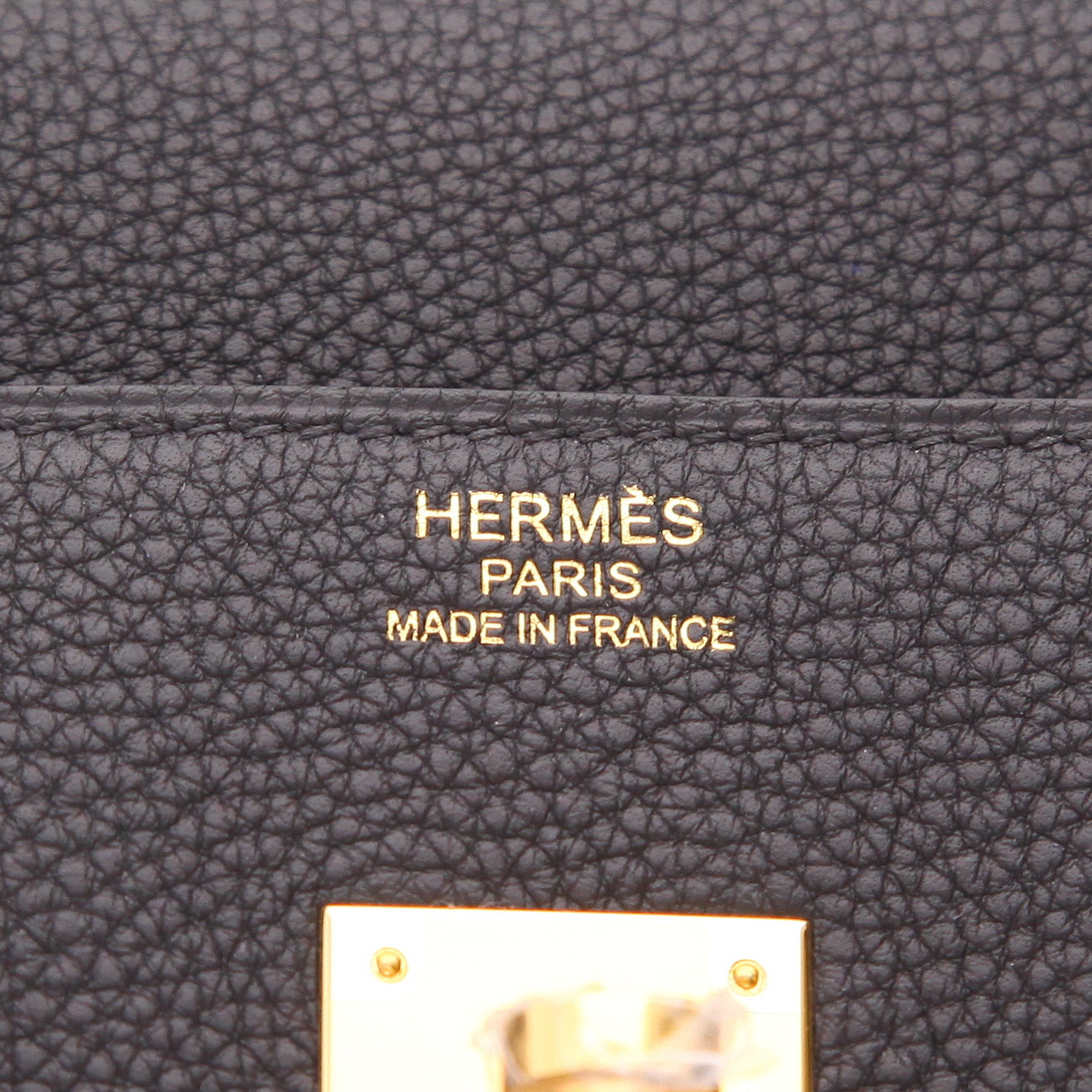 Sac à main Hermès  Birkin 35 cm en cuir togo noir - Detail D2