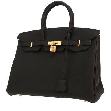 Sac à main Hermès  Birkin 35 cm en cuir togo noir