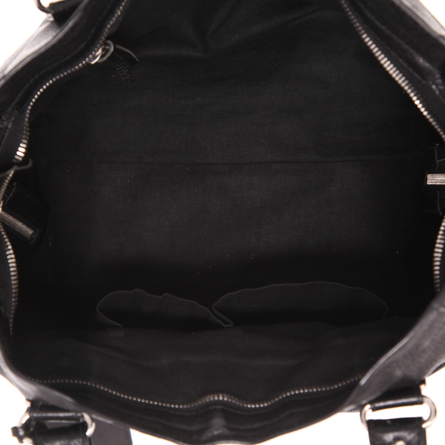 Balenciaga  City handbag  in black leather - Detail D3