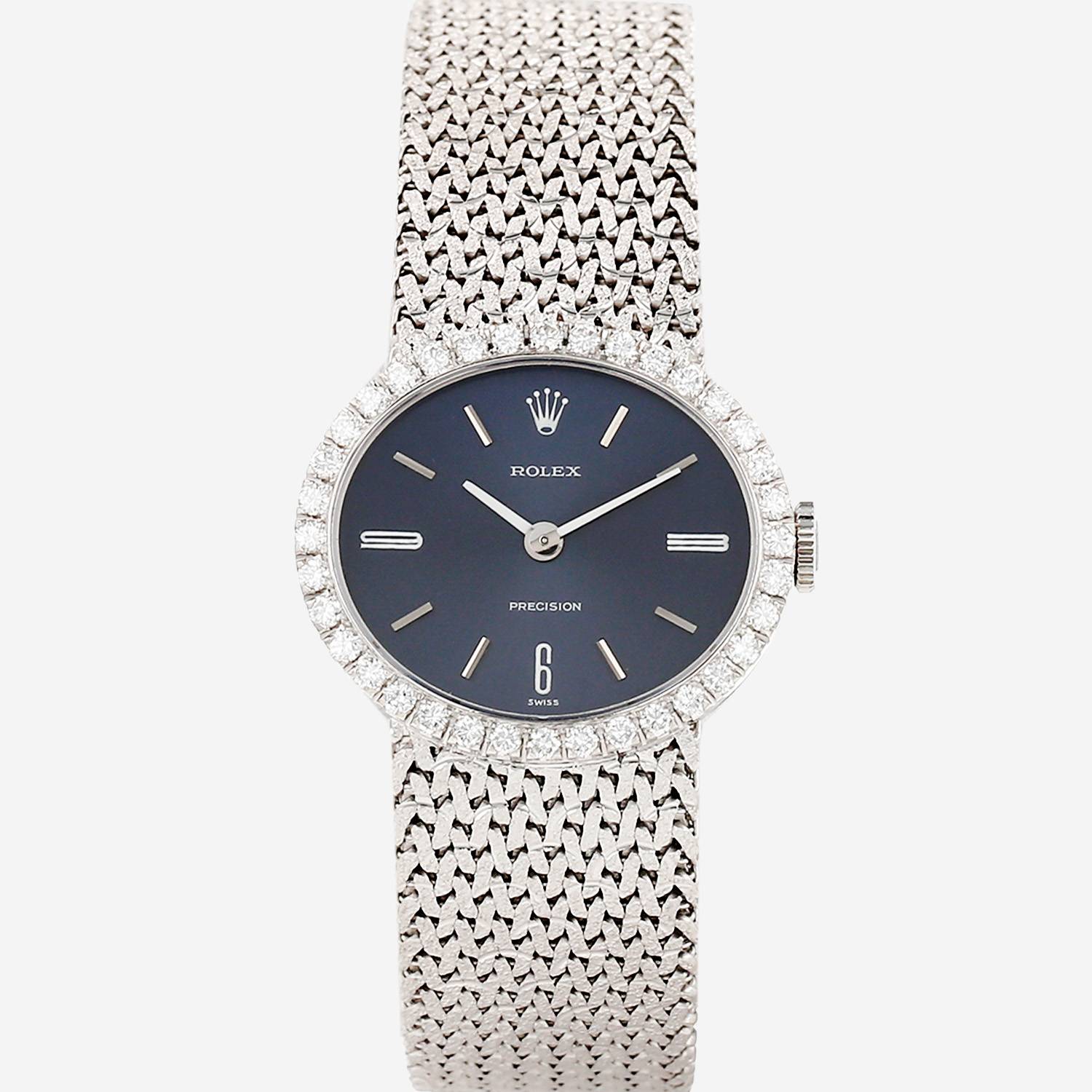 Rolex Precision  in white gold Circa 1970