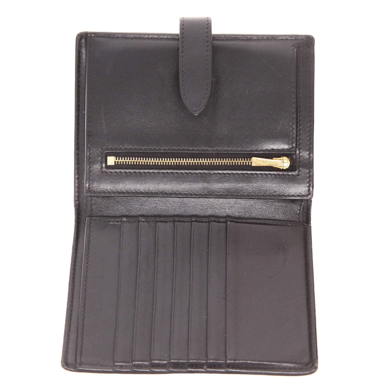 Portafogli Celine   in pelle martellata nera - Detail D3