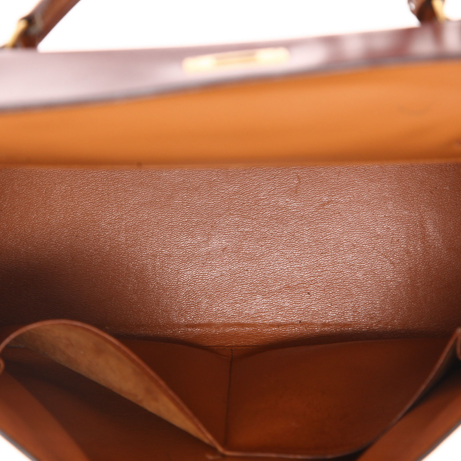 Sac à main Hermès  Kelly 32 cm en cuir box bordeaux rouge et gold - Detail D3