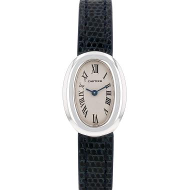 Reloj Cartier Baignoire mini  de oro blanco Ref: Cartier - 2369  Circa 1990