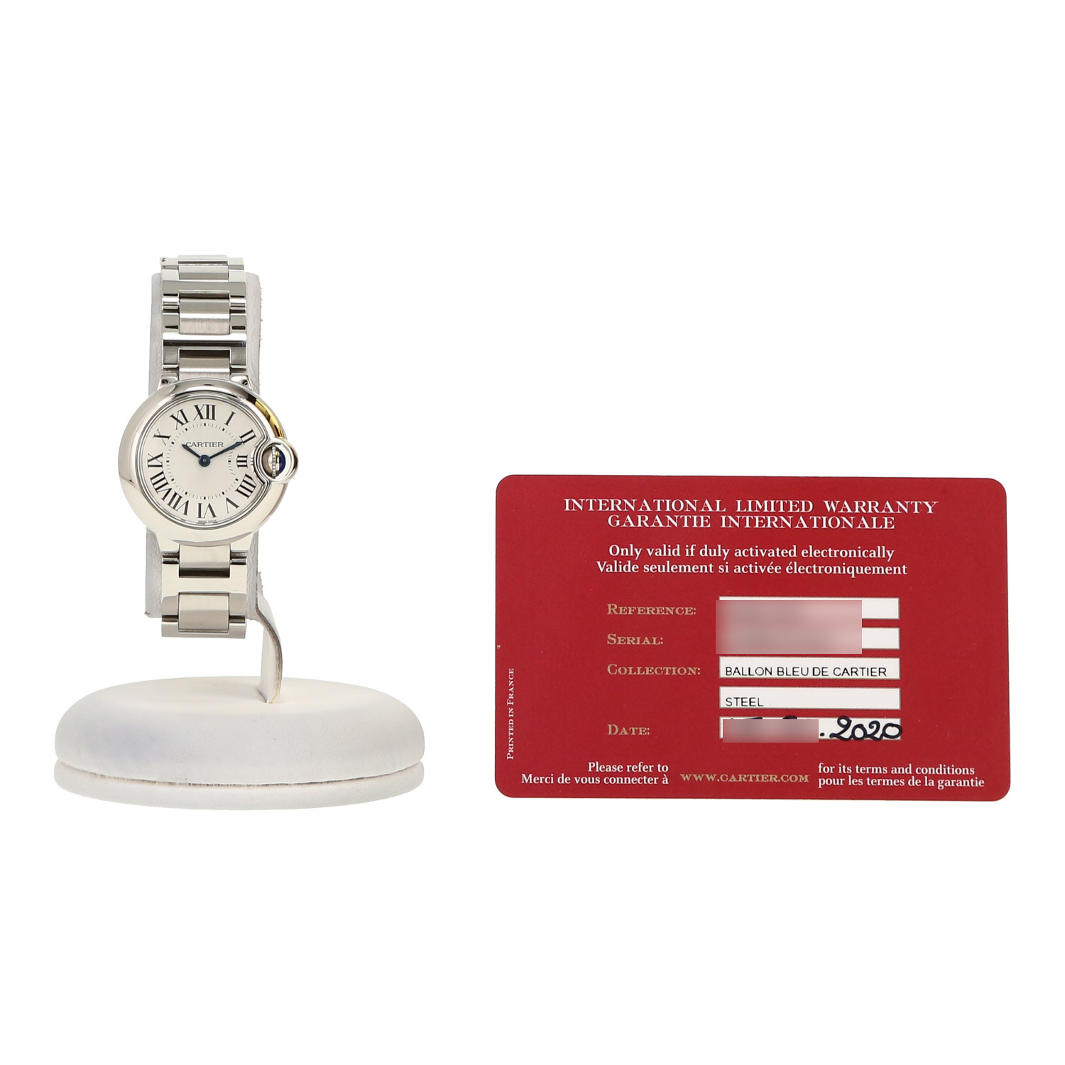 Cartier Ballon Bleu De Cartier  in stainless steel Ref: Cartier - 3009  Circa 2020 - Detail D2