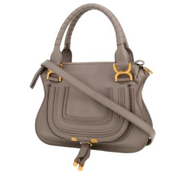 Chloé  Marcie handbag  in grey grained leather