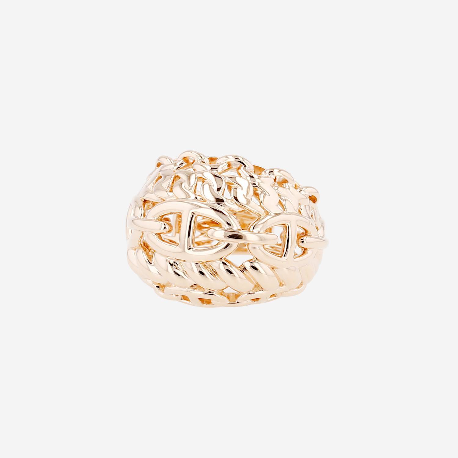 Hermès Chaîne d'Ancre Multichaînes ring in pink gold