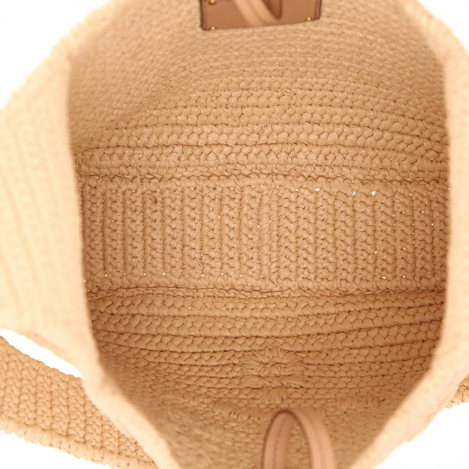 Borsa a tracolla Prada   in rafia beige - Detail D3