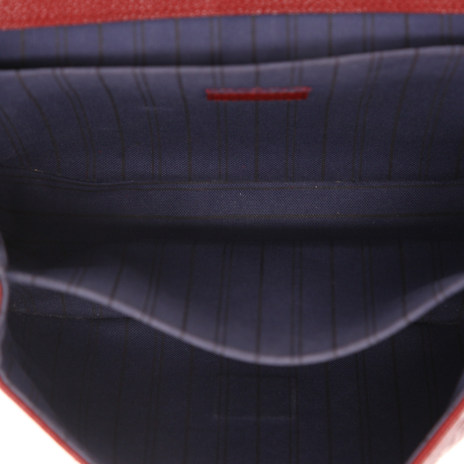 Sac bandoulière Louis Vuitton  Metis en cuir monogram empreinte bordeaux - Detail D3