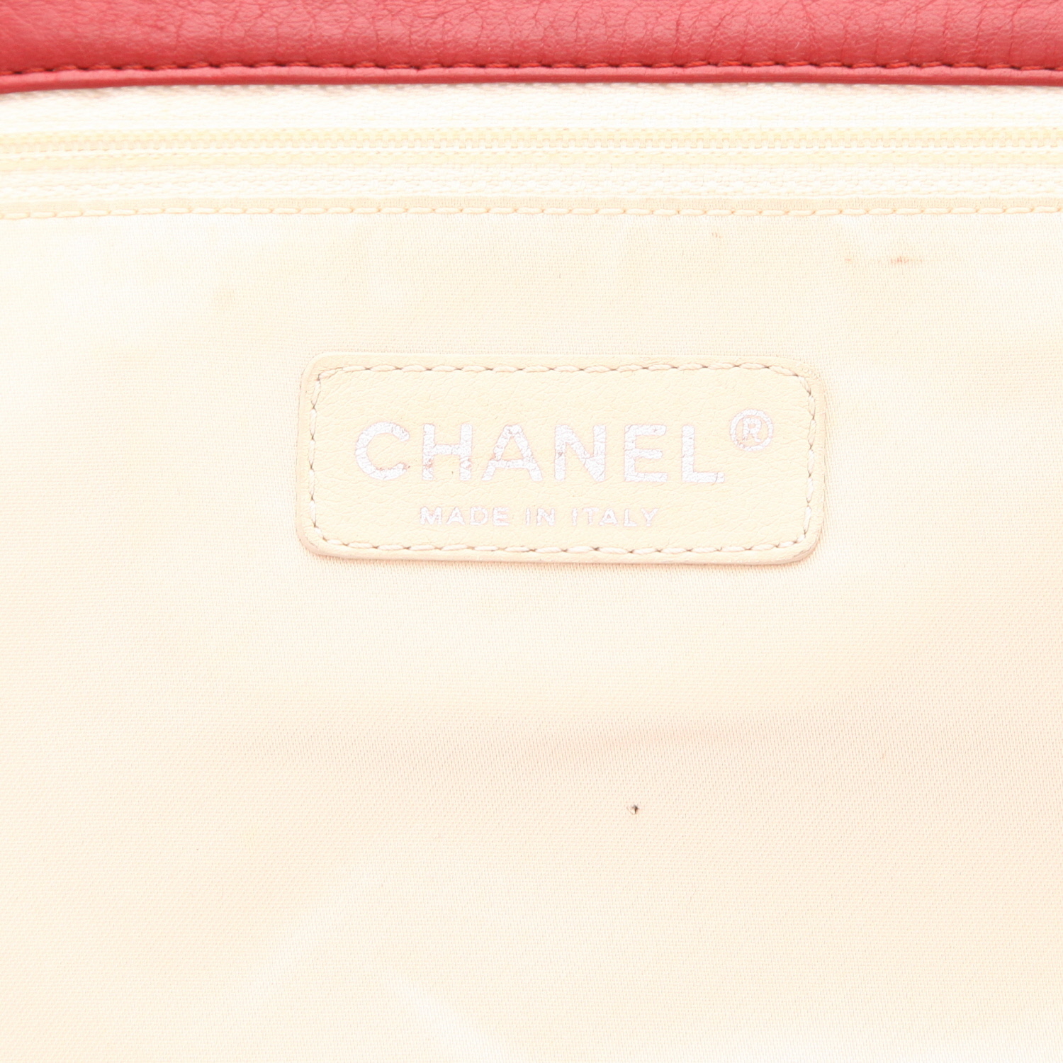 Sac à main Chanel  Vintage en cuir matelassé rouge - Detail D2