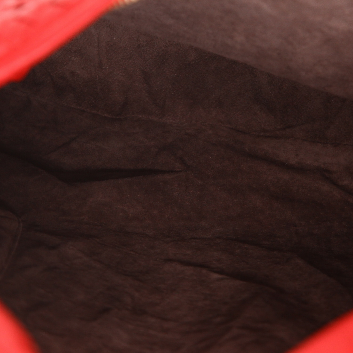 Sac à main Bottega Veneta  Veneta en cuir intrecciato rouge - Detail D3