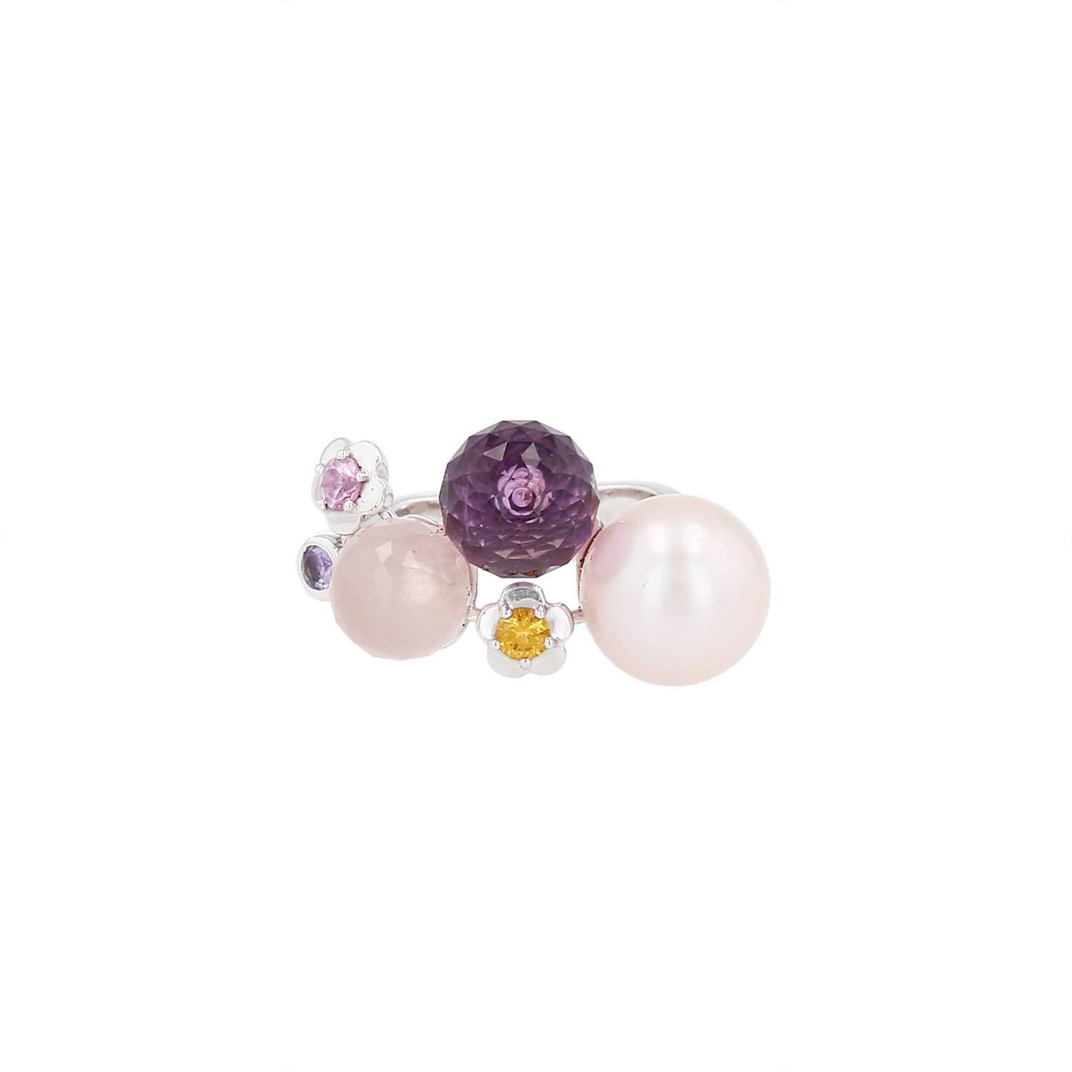 Bague Chanel Mademoiselle or blanc occasion Bague Chanel Mademoiselle or blanc occasion