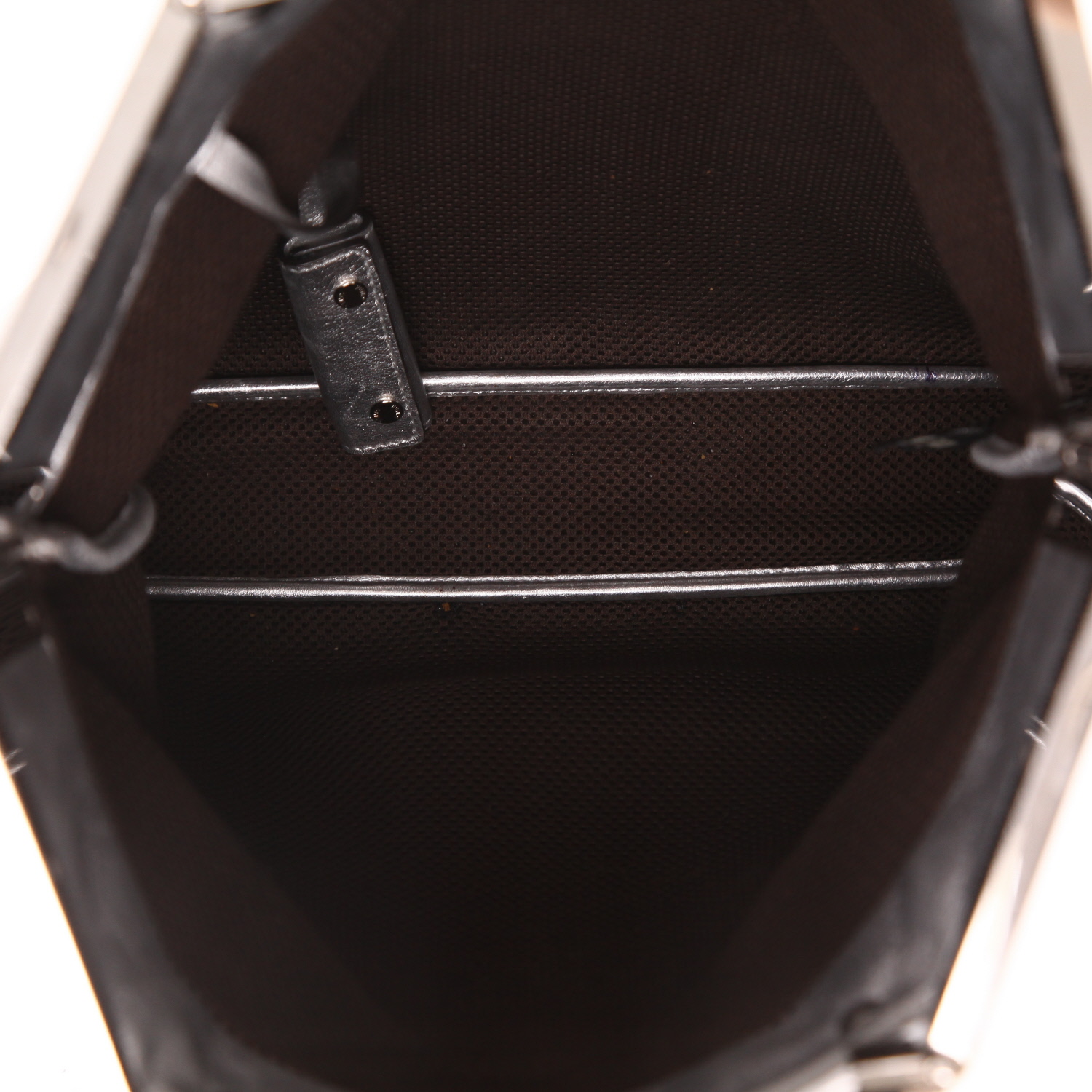 Fendi handbag in silver monogram leather - Detail D3