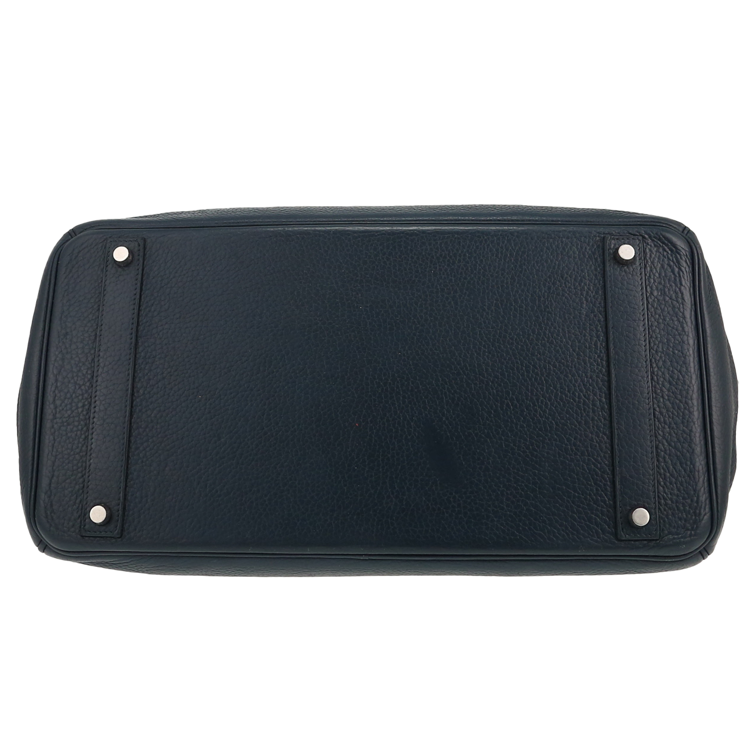 Sac à main Hermès  Birkin 40 cm en cuir togo bleu - Detail D1