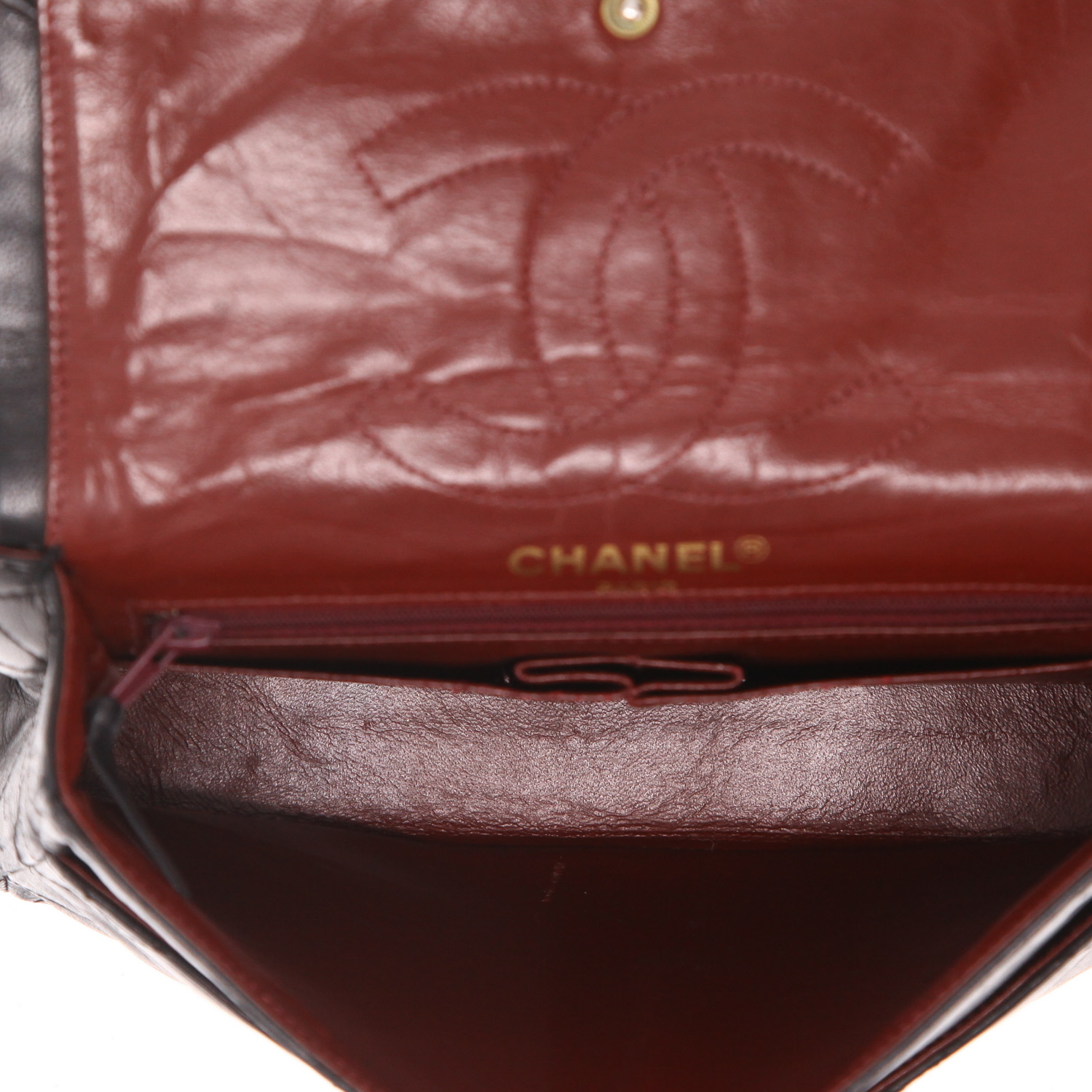 Borsa a tracolla Chanel  Vintage in pelle trapuntata nera - Detail D3