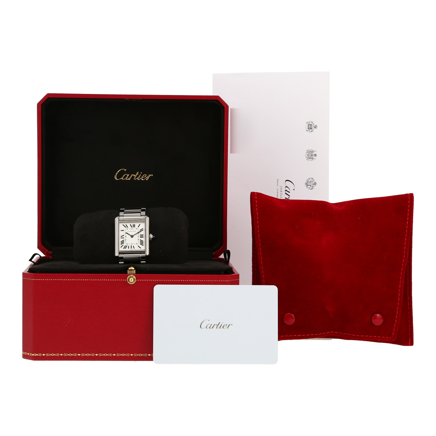 Montre Cartier Tank Must en acier Ref: Cartier - 4323  Vers 2020