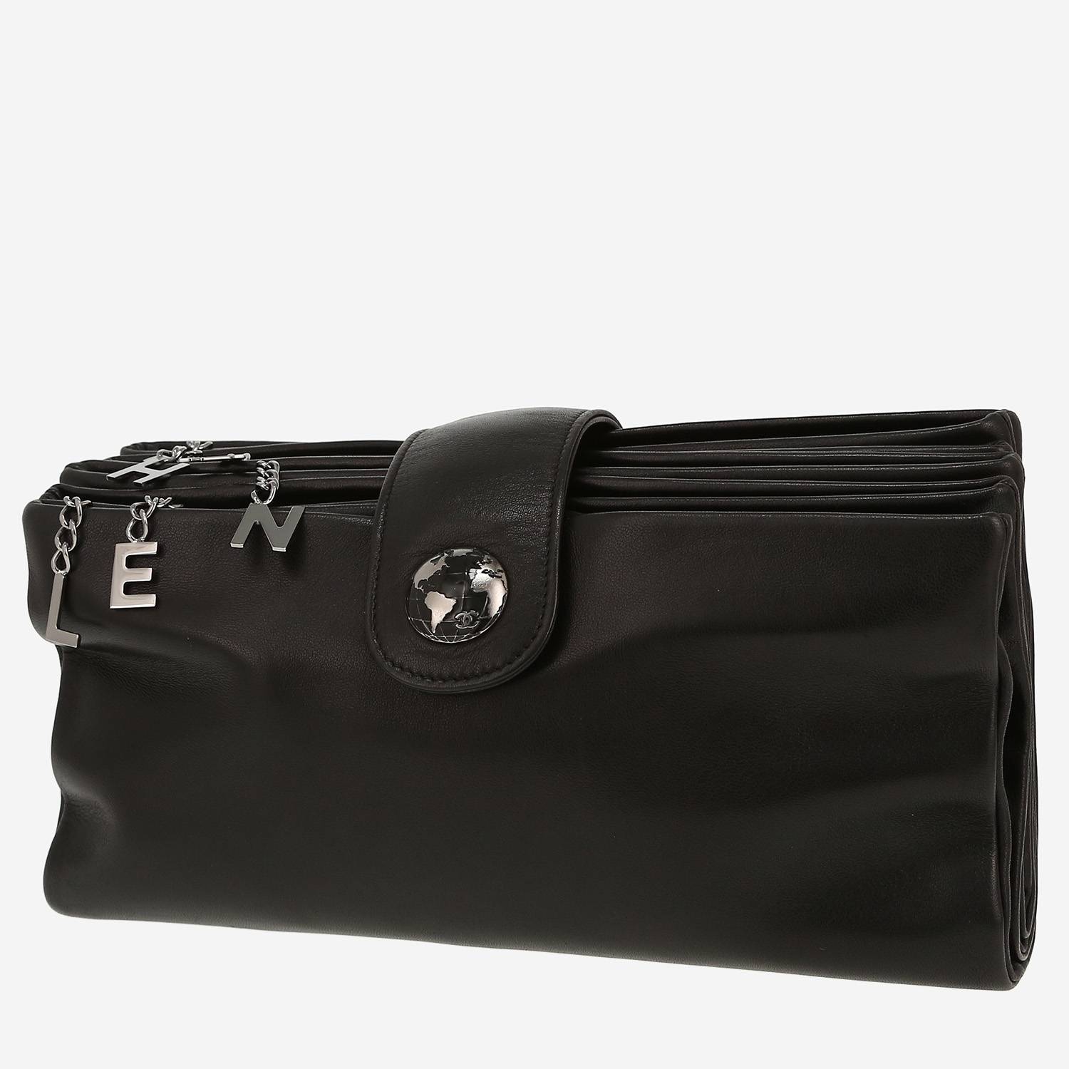 Pochette Chanel   in pelle nera