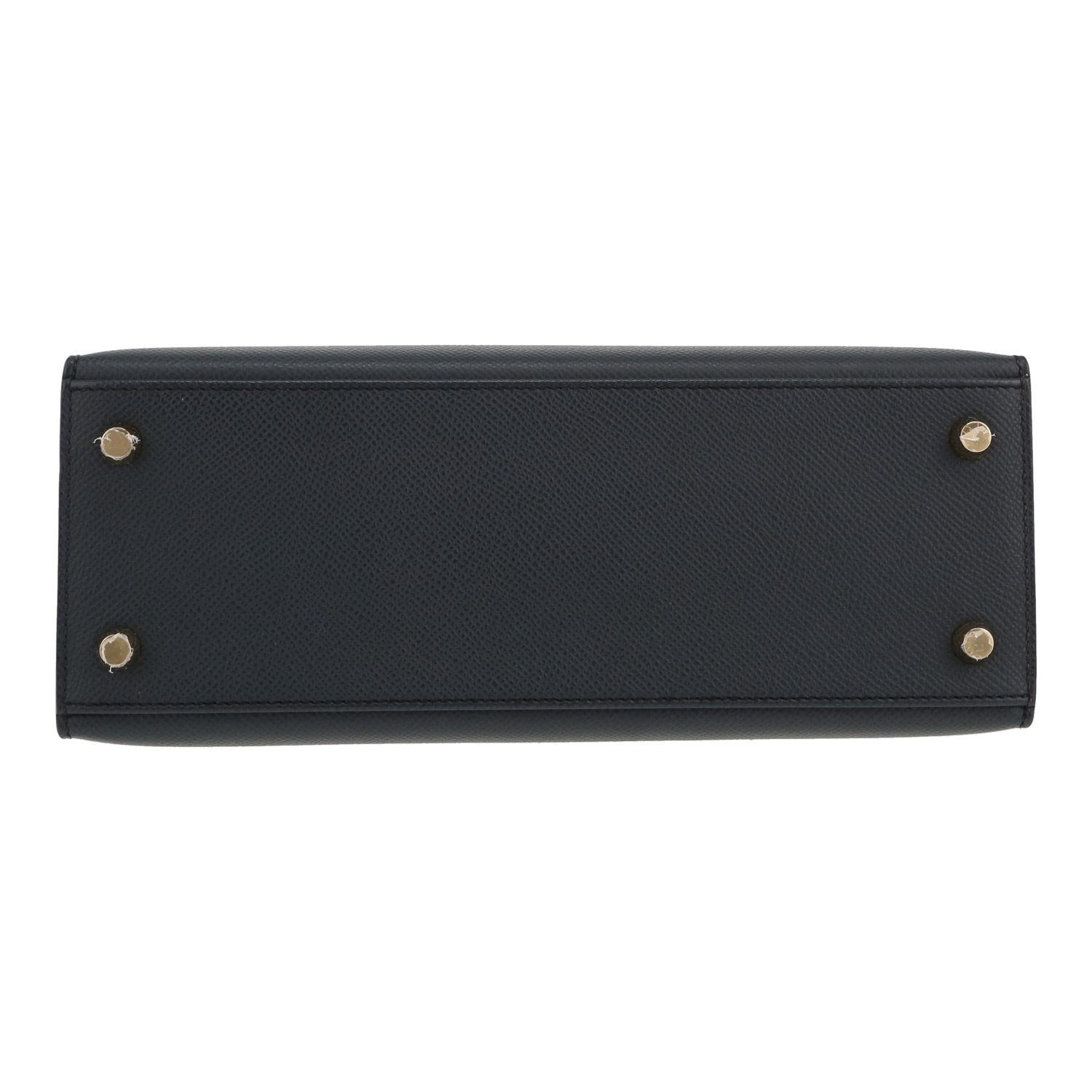 Sac à main Hermès  Kelly 25 cm en cuir epsom bleu indigo - Detail D1