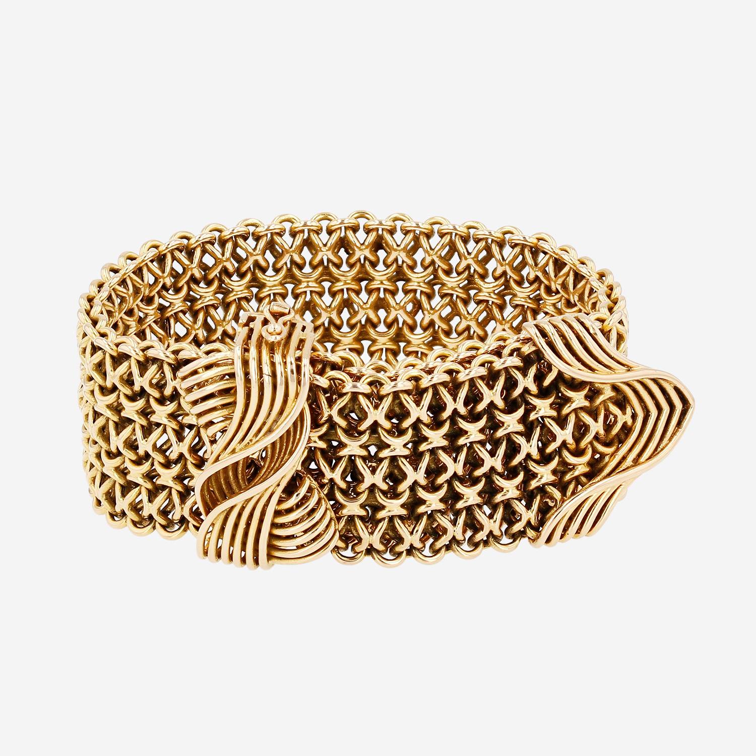 Vintage   1960's bracelet in yellow gold