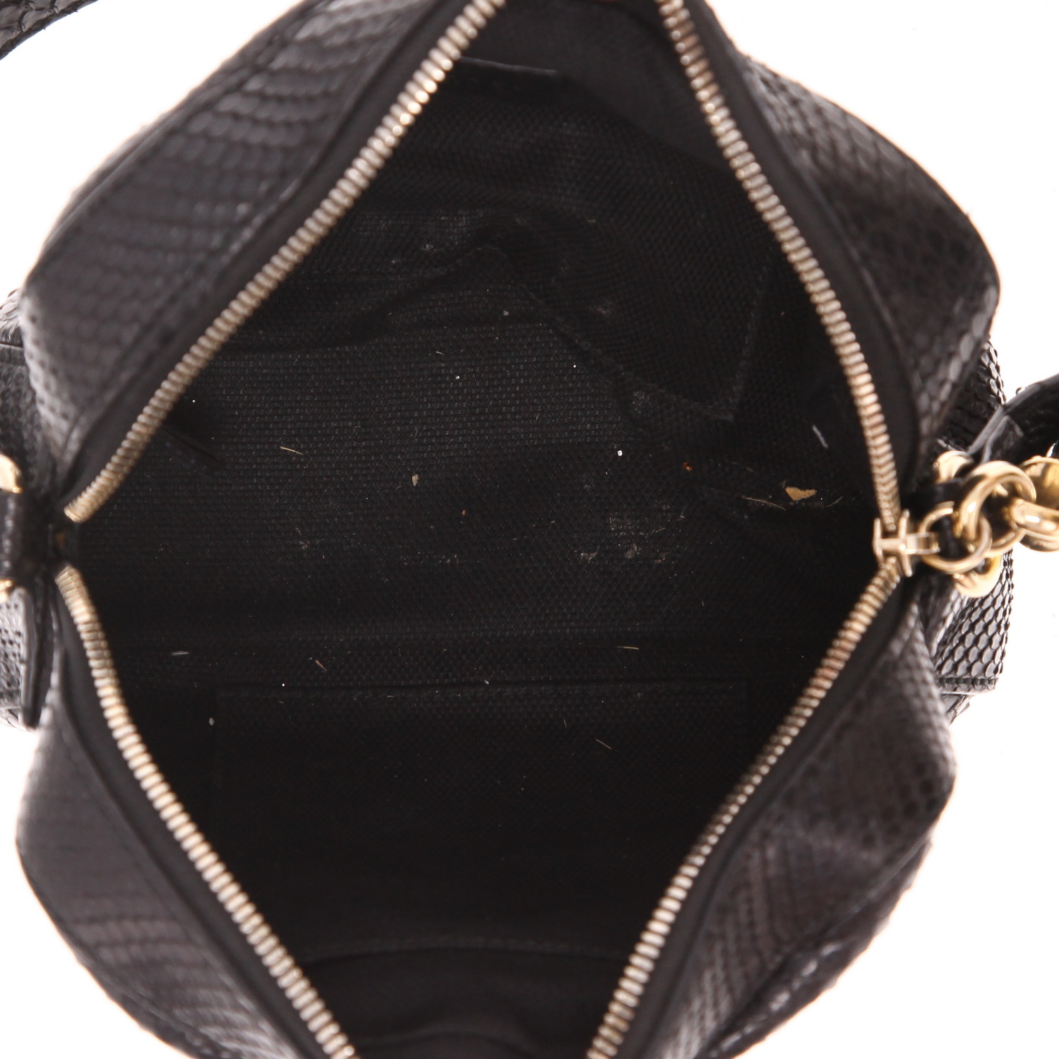 Gucci  Soho Disco shoulder bag  in black python - Detail D3