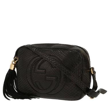 Sac bandoulière Gucci  Soho Disco en python noir