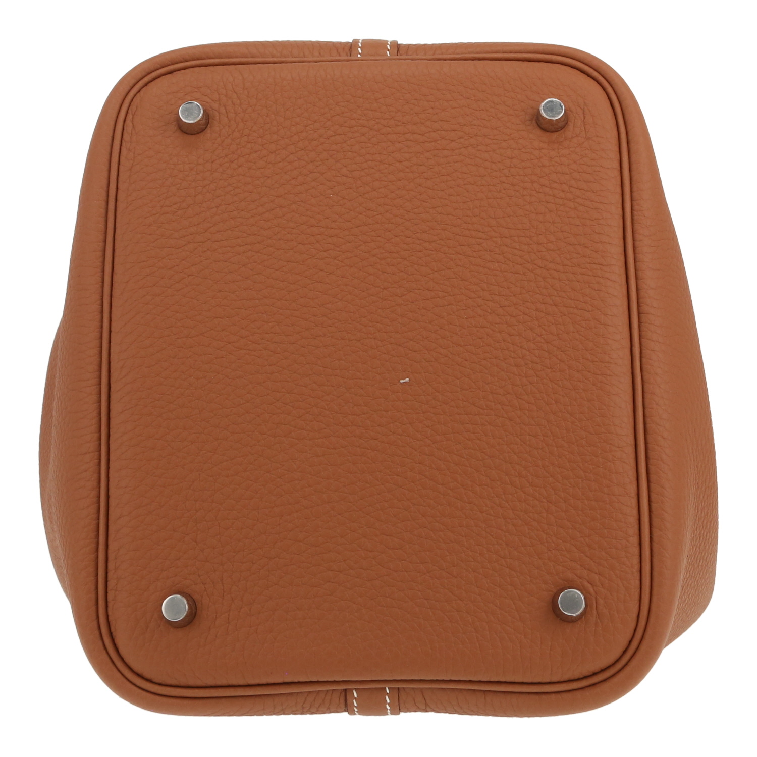 Borsa Hermès  Picotin 22 cm in pelle taurillon clemence gold - Detail D1