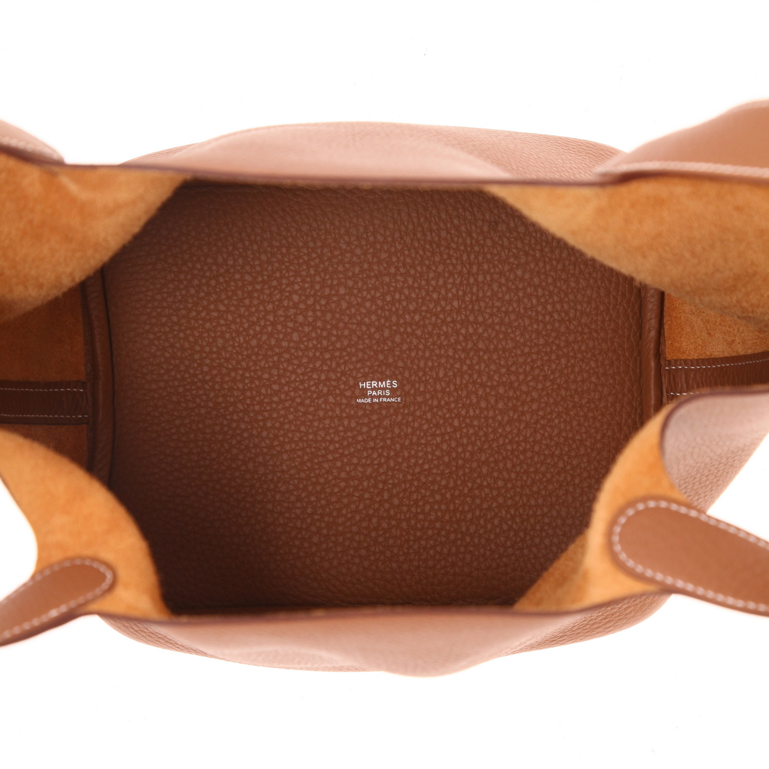 Hermès  Picotin 22 cm handbag  in gold leather taurillon clémence - Detail D3