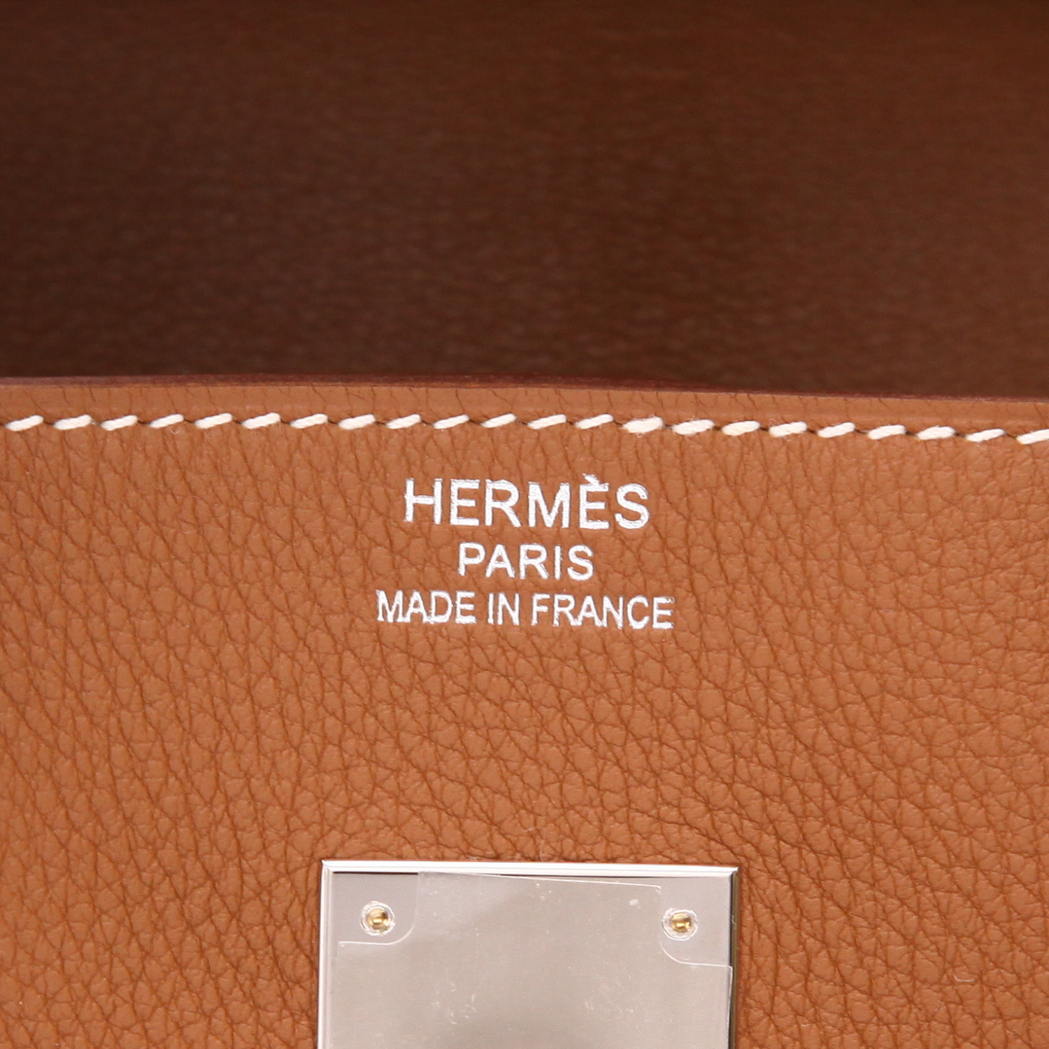 Sac à main Hermès  Birkin 35 cm en cuir togo gold - Detail D2