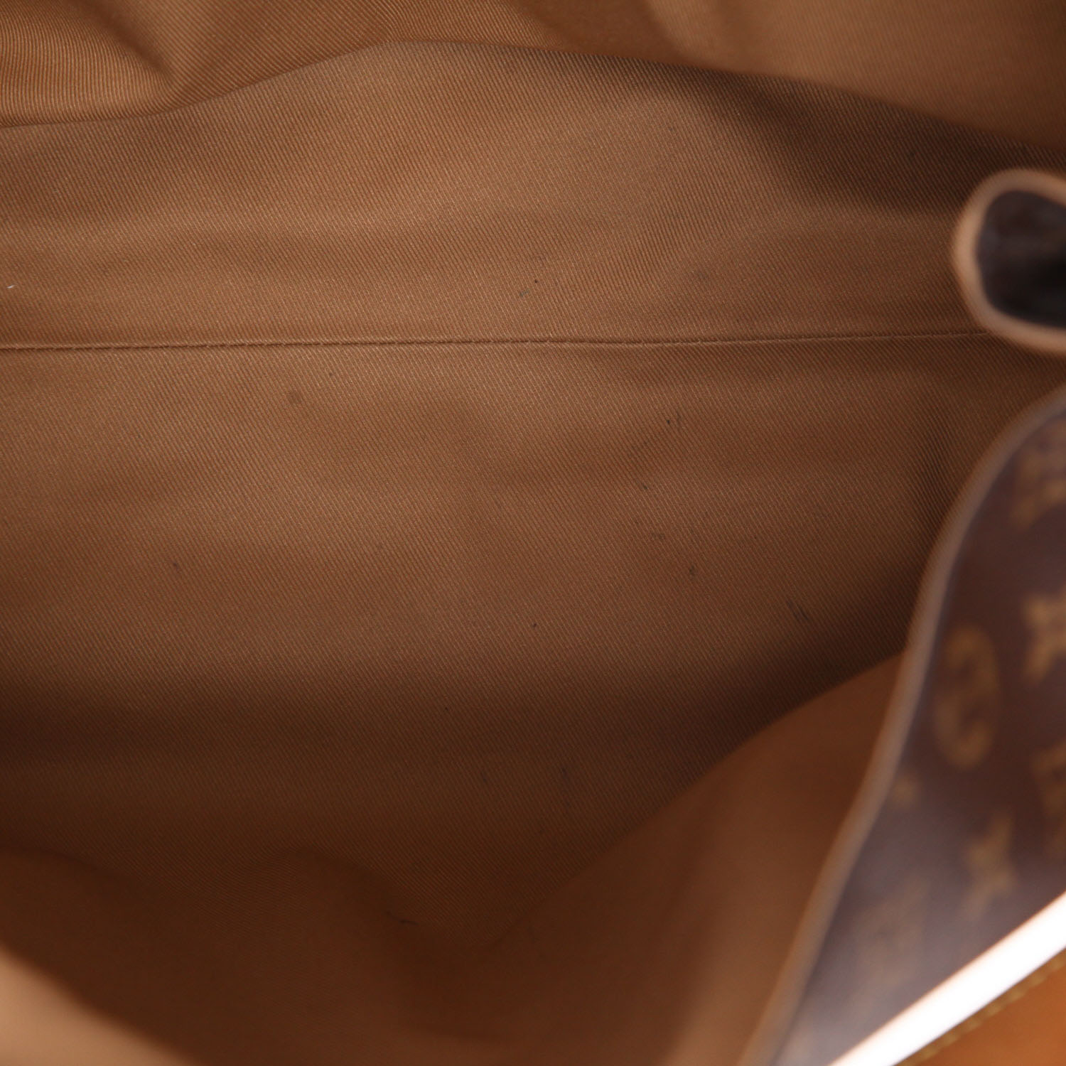 Sac à main Louis Vuitton Graceful en toile monogram marron et cuir naturel - Detail D3