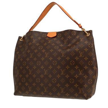 Sac à main Louis Vuitton  Graceful en toile monogram marron et cuir naturel