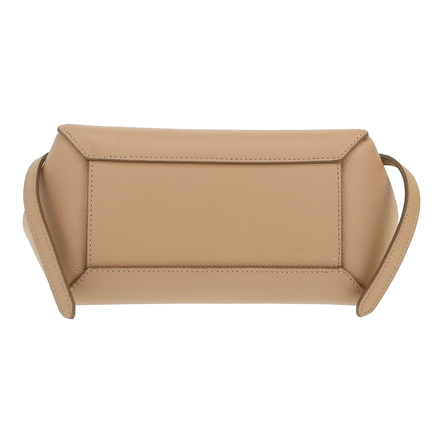 Bolso bandolera Celine  Belt Nano en cuero granulado beige - Detail D1