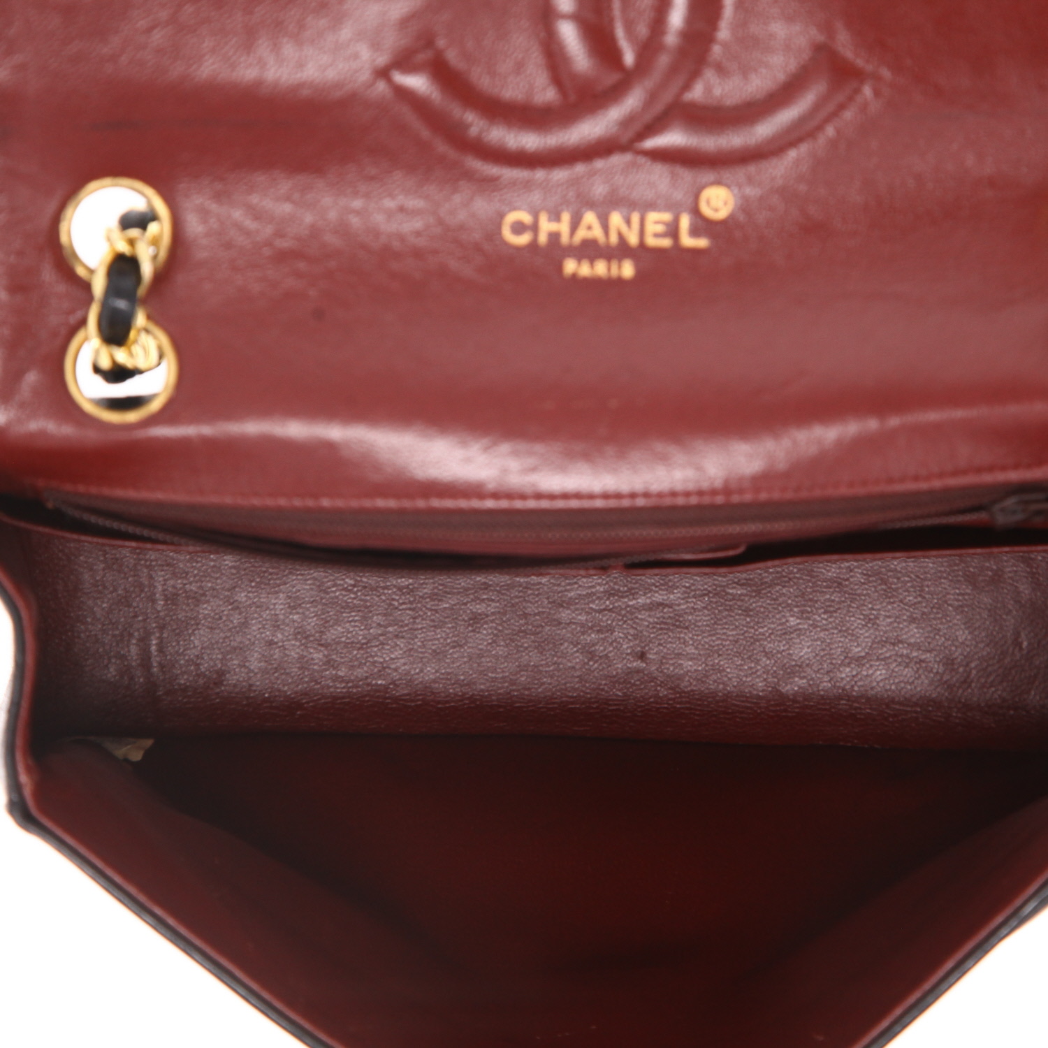 Borsa Chanel  Vintage in pelle trapuntata nera - Detail D3