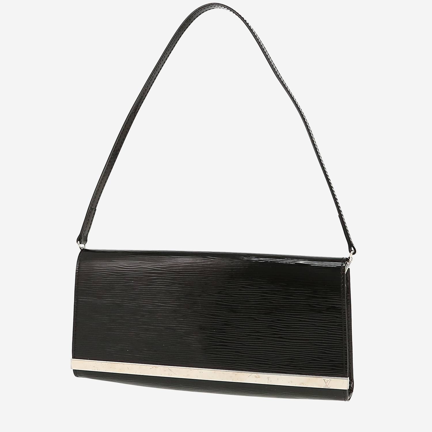 Louis Vuitton   handbag  in black patent epi leather