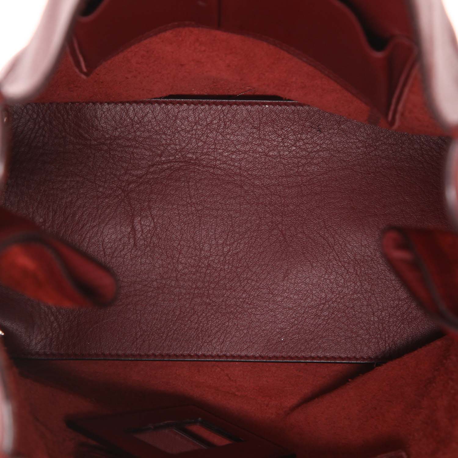 Bolso Cabás Balenciaga  Papier A4 en cuero liso color burdeos - Detail D3