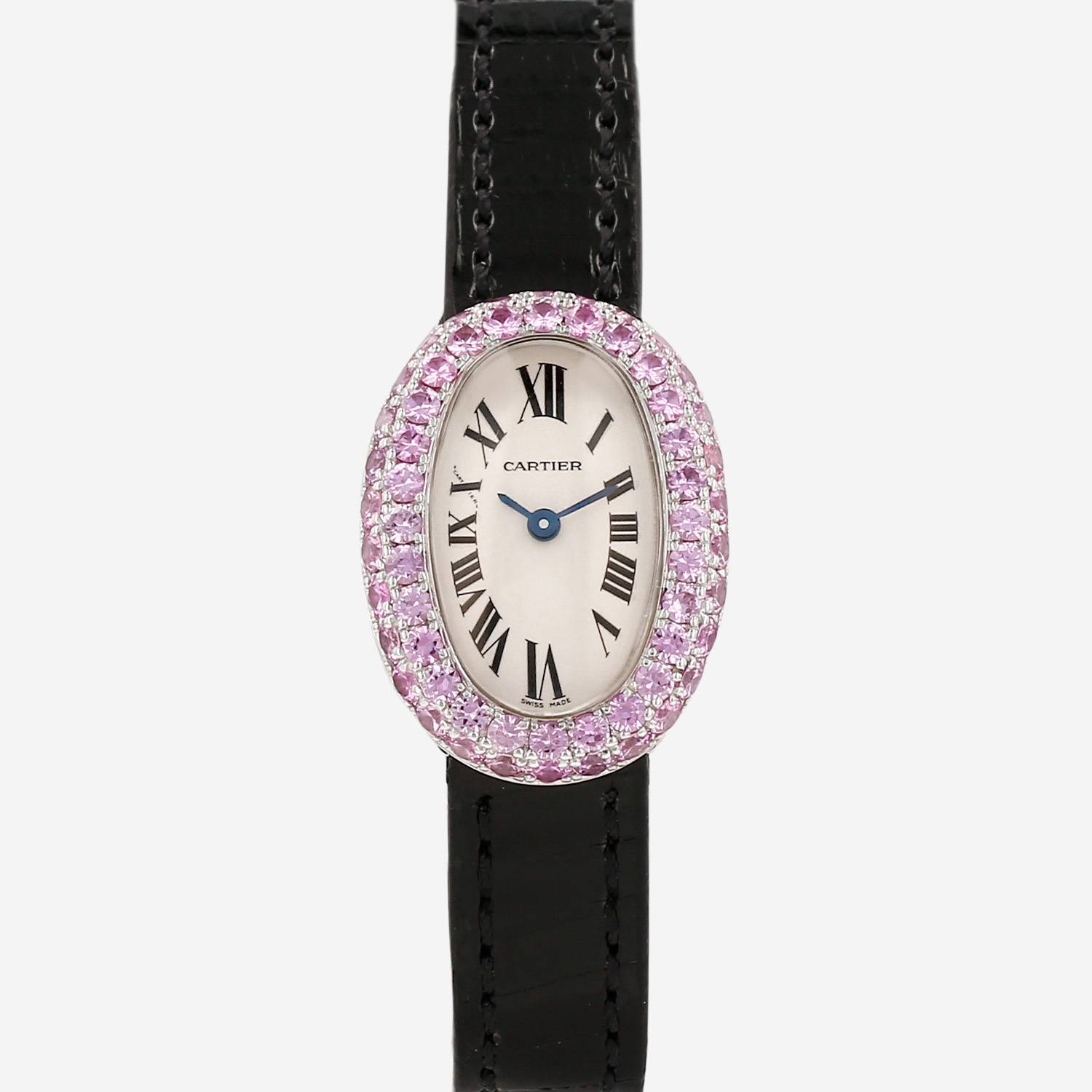 Reloj Cartier Baignoire mini de oro blanco Ref: Cartier - 2369  Circa 2010