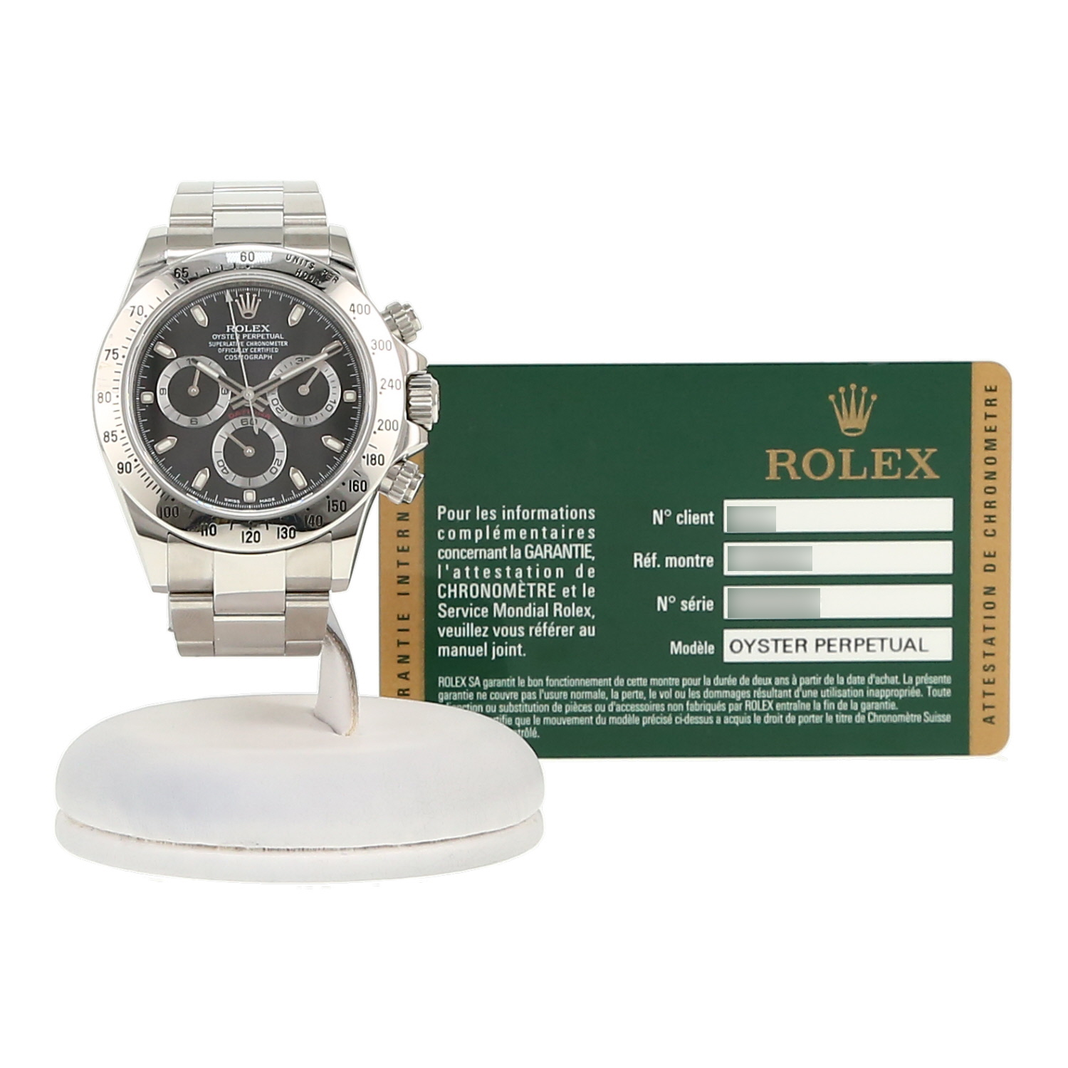 Orologio Rolex Daytona Automatique in acciaio Ref: Rolex - 116520  Circa 2007