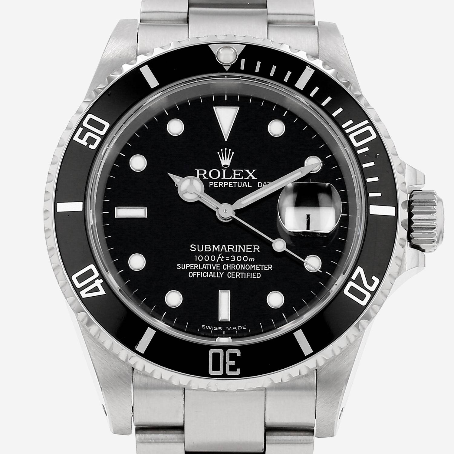 Orologio Rolex Submariner Date in acciaio Ref: Rolex - 16610  Circa 2000