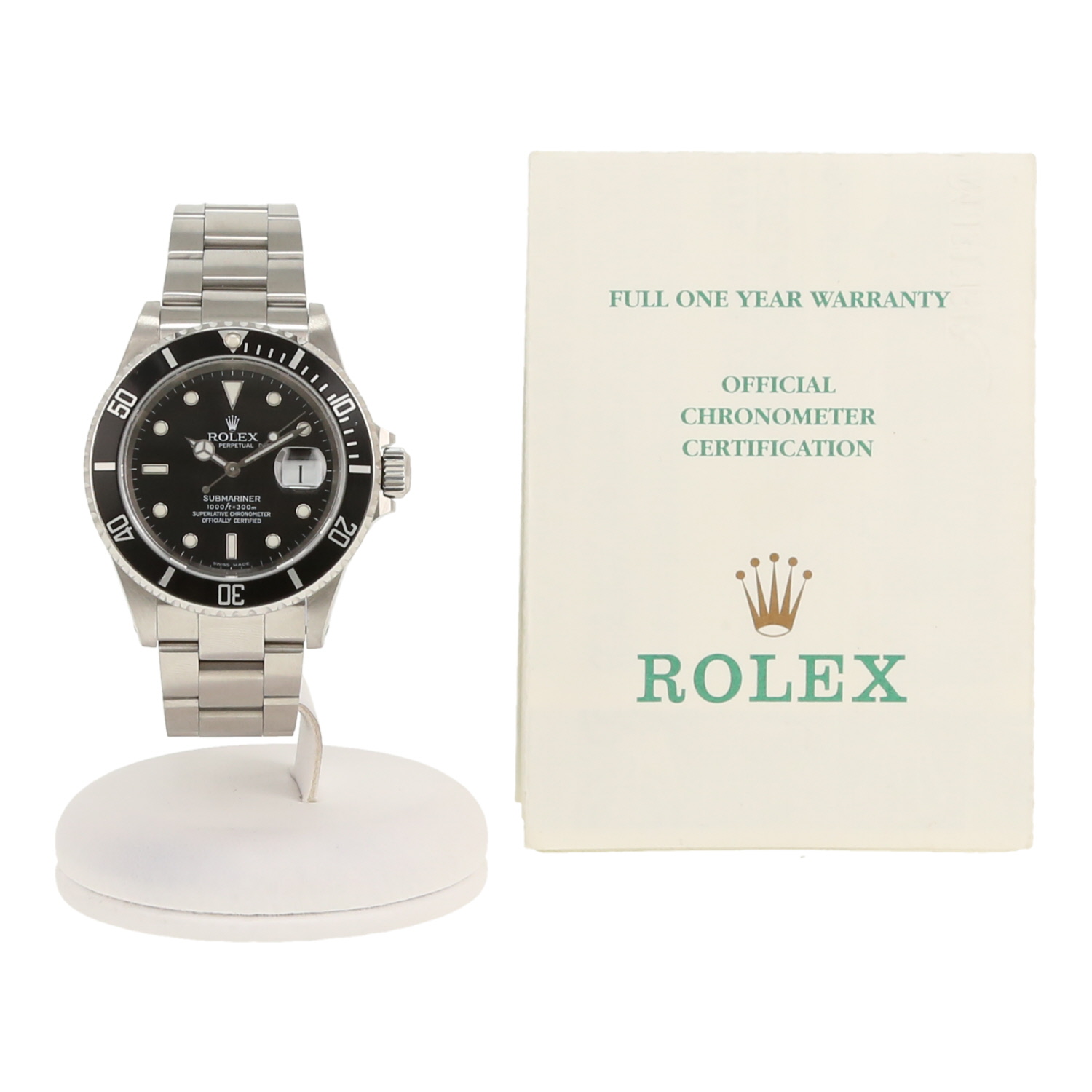Orologio Rolex Submariner Date in acciaio Ref: Rolex - 16610  Circa 2000
